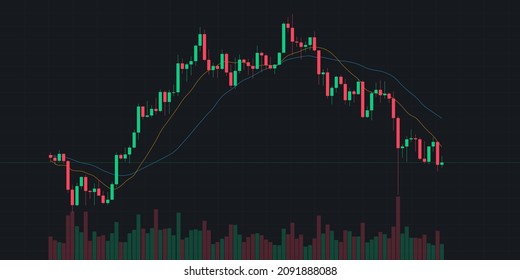 Stock market investment trading graph. Vector illustration design.