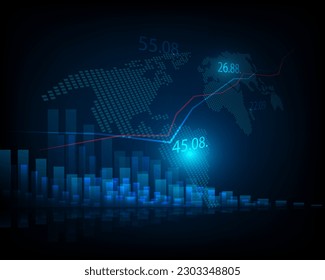 stock market. money exchange. abstract background