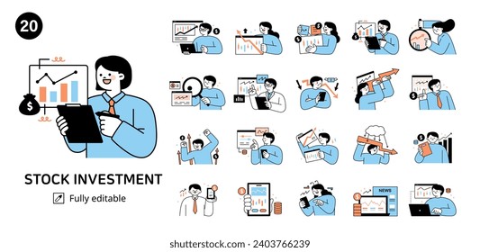 stock market. People who trade stocks. Market analysis and graph data.