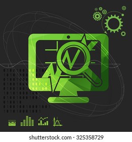 Stock Market Planning Abstract - Illustration
