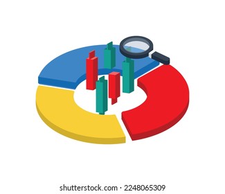 stock market template for infographic for presentation for 3 element
