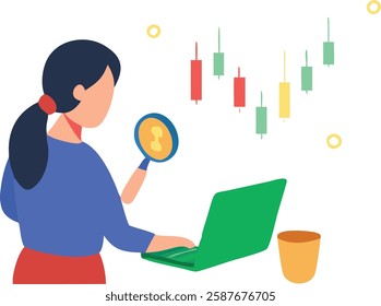 Stock Market and Trading Icon Set for Financial and Investment Designs