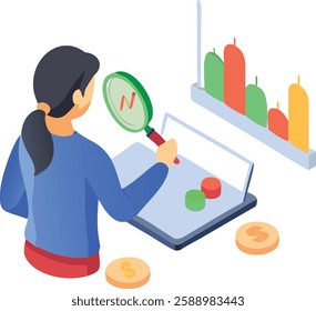 Stock Market and Trading Icon Set for Financial and Investment Designs