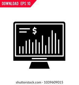 stock market vector icon 