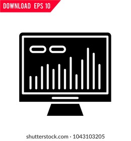 Stock market vector icon