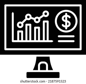 Stock Market vector icon. Can be used for printing, mobile and web applications.