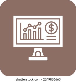 Stock Market vector icon. Can be used for printing, mobile and web applications.