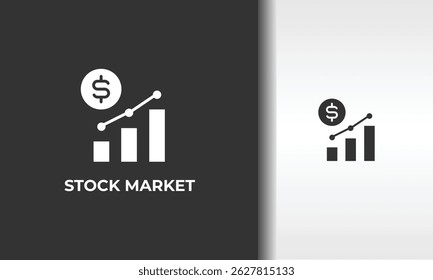 Stock Market Vector, Icon Or Logo Sign Isolated Symbol Illustration