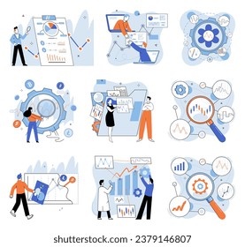 Stock market. Vector illustration. Economic factors such as inflation and unemployment rates influence stock market performance The stock market is key component overall economy, reflecting financial