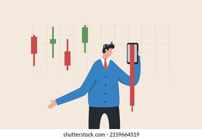 stock market volatility. Trading, Investment, Graph, Stock exchange, Financial, Bitcoin. Investors or traders are alarmed by falling stock prices.