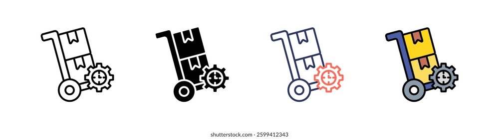Stock Multi Style Icon Set Vector