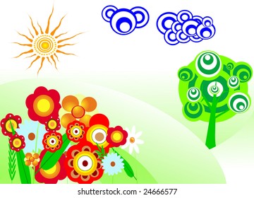 Stock photo: nature: an image of  beautiful summer flowers