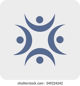 Stock Photo of Teamwork business logo