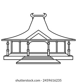 Stock Photos and Portfolio Joglo vector image 1