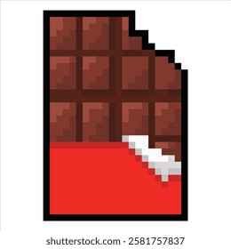 stock pixel vector design-Chocolate Bar