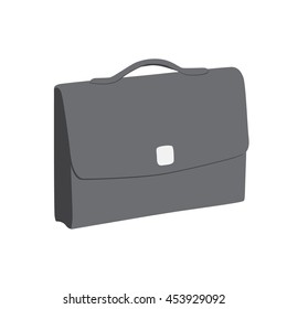 Stock portfolio for documents, icon suitcase