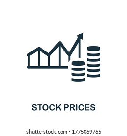 Stock Prices icon. Simple element from business management collection. Creative Stock Prices icon for web design, templates, infographics and more