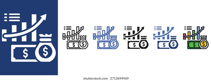 Stock Profits  icon sets multi style collection
.

