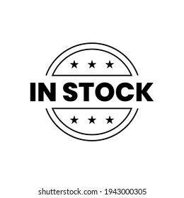 In stock quantity icon design vector