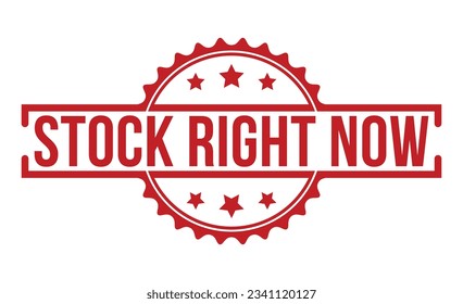 Stock Right Now stamp red rubber stamp on white background. Stock Right Now stamp sign. Stock Right Now stamp.