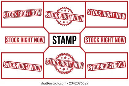 Stock Right Now stamp red rubber stamp on white background. Stock Right Now stamp sign. Stock Right Now stamp.