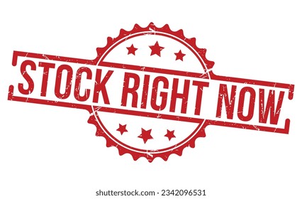 Stock Right Now stamp red rubber stamp on white background. Stock Right Now stamp sign. Stock Right Now stamp.