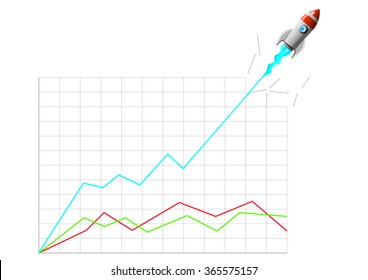 stock rocket breaking the charts