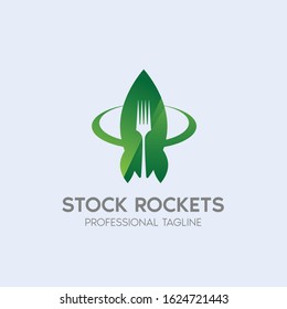 stock rockets vector logo design template