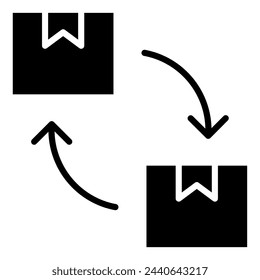 Stock Rotation icon line vector illustration