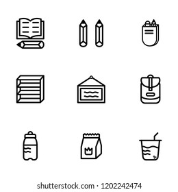 Stock School Accessories icon, for icon, web, school, app, mobile, ui, box, etc.