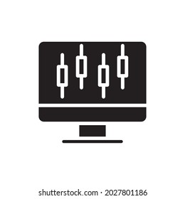Ilustración de vectores de iconos con pantalla de material