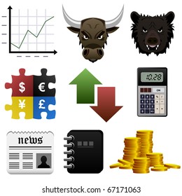 Stock Share Market Finance Money Icon