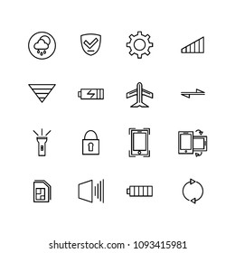 Stock Simple Icon Menu / App for Phone. Related Vector Lines Icon