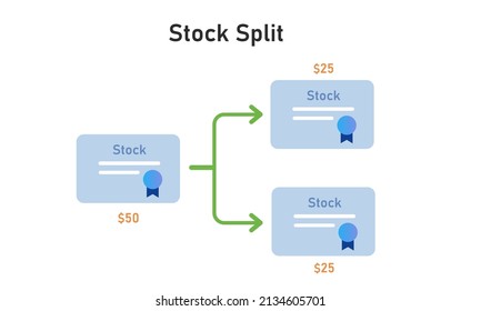 Stock Split Divide Increase The Number Of Shares In A Company