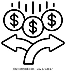 Elemento De Ícone De Divisão De Estoque Para Design