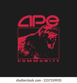 Stock Trader T Shirt Design  Ape Community  AMC Meme Stock Printable  Chimpanzee, Gorila Svg 