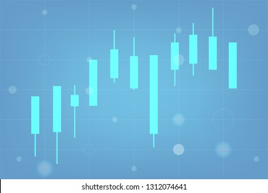 Stock trading Business background vector eps10.Hightech style and technology style