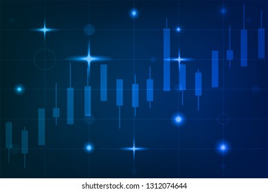Stock trading Business background vector eps10.Hightech style and technology style