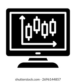 Stock Trading Icon Element For Design And Vector