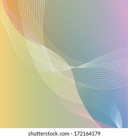 Stock vector abstract background with colorful lines