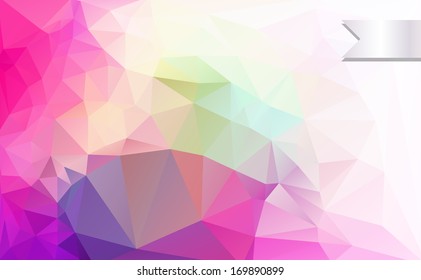 Stock vector abstract background with triangles
