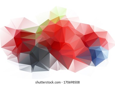 Stock vector abstract background with triangles