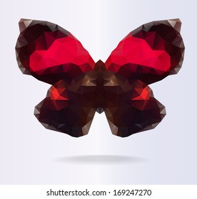 Stock vector abstract colorful exotic butterfly background for spring season