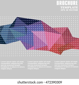 Stock, vector, abstract, geometric background, triangle and square
