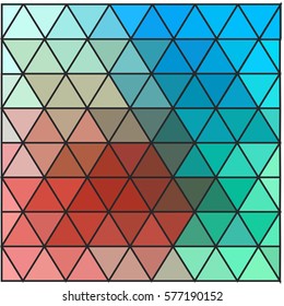 Stock, vector, abstract, geometric background, triangle and square