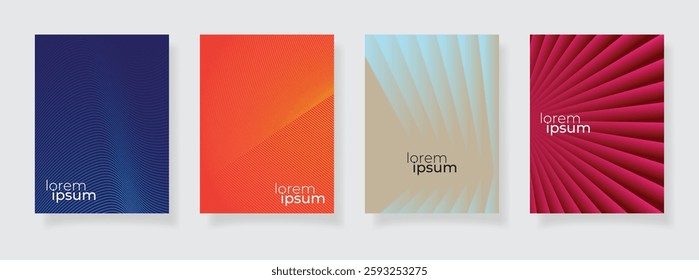 Stock vector abstract geometric line pattern background for business brochure cover design blue orange light maroon