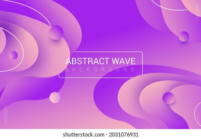 stock vector of abstract lillac purple waves background for web banner or social media visual