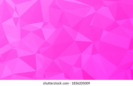 Vector de material abstracto de bajo triángulo de poli de fondo rosado. 