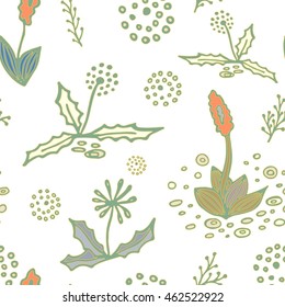 stock vector abstract seamless  pattern. orient floral ornament