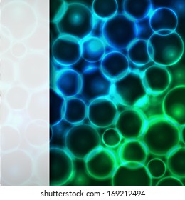 Stock vector abstract shiny background with bokeh